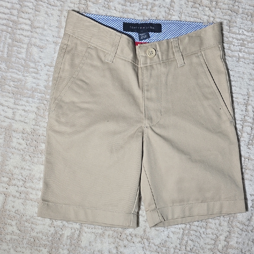 Tommy Hilfiger Khaki Shorts Kids Boys School Uniform NWT